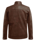 Thunder Storm Spanish Brown Biker Leather Jacket - Image 3