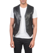 Auden Black Leather Vest - Image 2