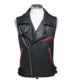 Men's Sleeveless Genuine Leather Vest – Ole - Image 3
