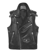 Rocker Vest Leather Biker Vest - Image 2