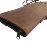 Scoped Leather Rifle Case Distressed Brown - Image 2