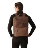 The Bedford Vintage Tan Leather Backpack - Image 2