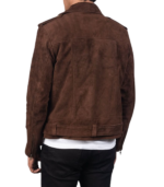 Allaric Alley Mocha Suede Biker Jacket - Image 2