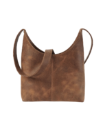 The Stefani Vintage Tan Brown Leather Hobo Bag - Image 2