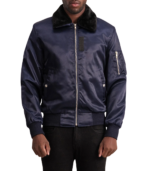 Clyde B-15 Blue Bomber Jacket - Image 2
