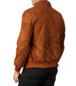 Coffmen Brown Suede A2 Bomber Jacket - Image 2