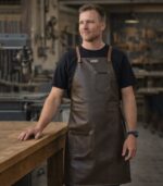 2 Pockets Leather Apron - Image 2