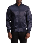 Quinton MA-1 Blue Bomber Jacket - Image 2