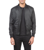 Ramon Black Bomber Jacket - Image 2