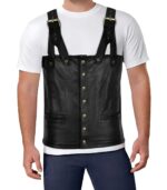 Tupac Suspender Leather Vest - Image 3