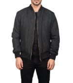 Zack black Bomber Jacket - Image 6