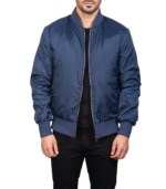 Zack blue Bomber Jacket - Image 2