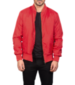 Zack Red Bomber Jacket - Image 2