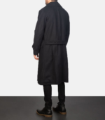 Detective Black Wool Coat - Image 2