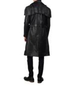 Deux Black Leather Duster - Image 2