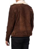 Furton Mocha Suede Biker Jacket - Image 2