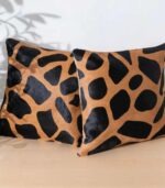 Giraffe Cowhide Pillow - Image 2