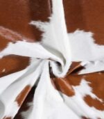 Brazilian Brown and White Cowhide Rug Size 6'9 L x 6'1 W 6971 - Image 2