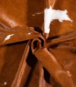 Brazilian Brown and White Cowhide Rug Size 7'8 L x 6'10 W 6014 - Image 2