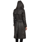 Fixon Hooded Brown Trench Coat - Image 2