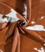 Brazilian Brown and White Cowhide Rug Size 7'11 L x 6'4 W 8976 - Image 2