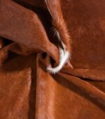 Brazilian Brown and White Cowhide Rug Size 8'4 L x 7'11 W 8965 - Image 2