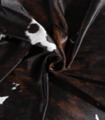 Brazilian Dark Tricolor Cowhide Rug Size 6'9 L x 6'0 W 9291 - Image 2