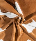 Brazilian Brown and White Cowhide Rug Size 8'5 L x 6'8 W 8882 - Image 2