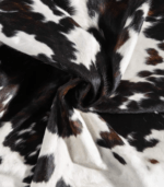 Dark Tricolor Cowhide Rug Size 7'0 L x 6'7 W 9381 - Image 2