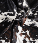 Dark Tricolor Cowhide Rug Size 8'1 L x 5'9 W 9390 - Image 2