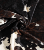 Dark Tricolor Cowhide Rug Size 8'1 L x 6'11 W 9337 - Image 2