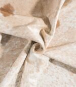 Brazilian Palomino and White Cowhide Rug Size 7'1 L x 6'10 W 9209 - Image 2