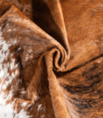 Tricolor Brindle Mix Cowhide Rug Size 7'5 L x 6'7 W 9274 - Image 2