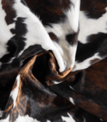 Tricolor Cowhide Rug Size 6'9 L x 5'11 W 9323 - Image 2