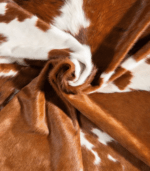 Tricolor Cowhide Rug Size 7'3 L x 6'11 W 9338 - Image 2
