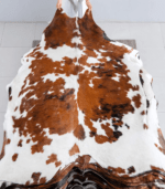 Tricolor Cowhide Rug Size 7'4 L x 6'9 W 8140 - Image 2