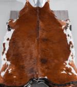Tricolor Cowhide Rug Size 7'4 L x 7'0 W 8283 - Image 2