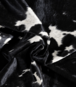 Black and White Cowhide Rug Size 7'3 L x 6'11 W 9283 - Image 2