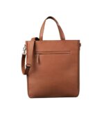 The Poet Brown Leather Tote Bag - Image 2