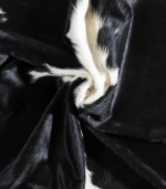 Black and White Cowhide Rug Size 7'8 L x 7'1 W 9313 - Image 2