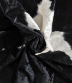 Black and White Cowhide Rug Size 7'9 L x 6'7 W 9319 - Image 2
