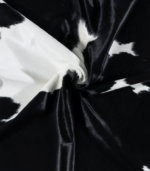 Brazilian Black and White Cowhide Rug Size 6'10 L x 5'8 W 7259 - Image 2