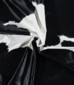 Brazilian Black and White Cowhide Rug Size 7'5 L x 5'10 W 7711 - Image 2