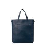 The Poet Midnight Blue Leather Tote Bag - Image 2