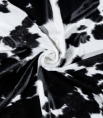 Brazilian Black and White Cowhide Rug Size 7'5 L x 6'0 W 7736 - Image 2