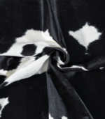 Brazilian Black and White Cowhide Rug Size 7'5 L x 6'5 W 7650 - Image 2