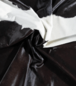 Brazilian Black and White Cowhide Rug Size 7'5 L x 6'7 W 8901 - Image 2