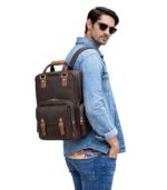 The Gaetano Large Leather Back Pack