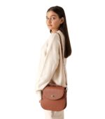 The Sandra Brown Leather Saddle Bag - Image 5