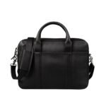 Black Leather Briefcase - Kjell